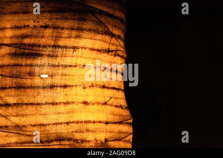 Yellow matte lamp. Abstract picture Stock Photo