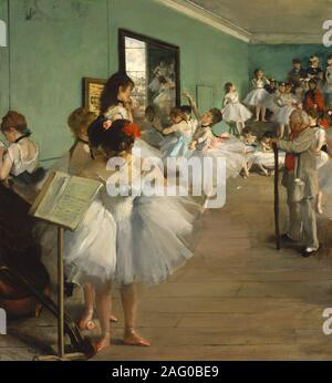 The Dance Class, 1874. Stock Photo