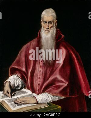 Saint Jerome as Scholar, ca. 1610. Stock Photo