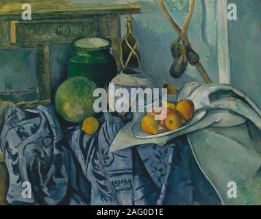 Still Life with a Ginger Jar and Eggplants, 1893-94. Stock Photo