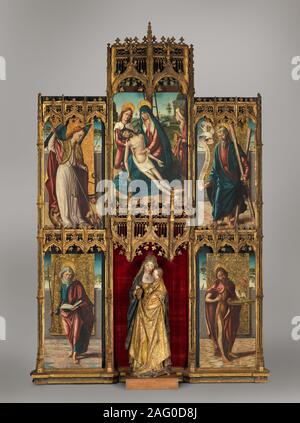 Virgin and Child with the Piet&#xe0; and Saints. Stock Photo