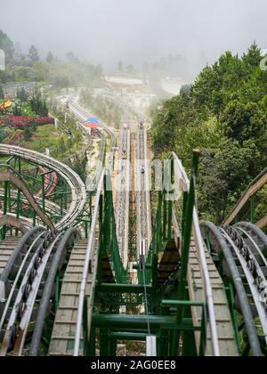 Alpine Coaster ride at Ba Na Hills Stock Photo Alamy