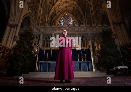 The new Archbishop of York Stephen Cottrell during a photocall at York Minster. Stock Photo