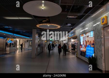 Shopping Mall Behind The Gates Of Schiphol Airport The Netherlands 2019 Stock Photo