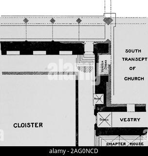 . Old English libraries; the making, collection and use of books during the middle ages. tudie in besydes there carrells. ^Dr. J. W. Clark, the leading authority on early libraryfittings, has tried to show, from evidences of a similararrangement at Westminster, that this part of the cloisterformed a long room, with glazed windows and carrells onthe one hand, bookcases on the other, and screens at eachend shutting off the library and writing-place from the restof the cloister.^ Along the south wall of the cloister at Chester is aseries of recesses which are believed to have been used forbookcas Stock Photo