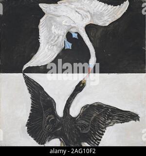 Group IX/SUW, No. 1, The Swan, No. 1, 1914-1915. Found in the Collection of Courtesy of Stiftelsen Hilma af Klints Verk. Stock Photo