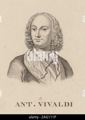 Antonio Vivaldi (1678-1741). Private Collection. Stock Photo