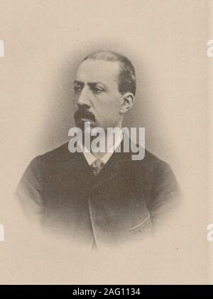 Portrait of the organist and composer Charles-Marie Widor (1844-1937) , 1870-1875. Private Collection. Stock Photo