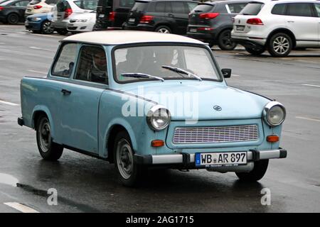 Vintage Trabant car from DDR day in Berlin, Germany