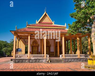 A Buddhist Temple near Angkor Wat near Siem Reap in Cambodia. Stock Photo