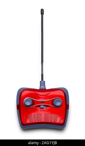 Radio Remote Control Isolated on White Background. Stock Photo