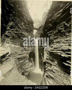 . Descriptive and illustrated guide book of the famous Watkins Glen, a New York reservation, located at Watkins, Sehuyler Co., N.Y. (head of Seneca Lake). [ 18 ]. Cavern Cascade C 19 ]