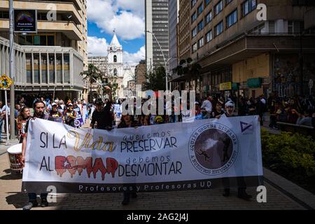 Paro Nacional 4th of December 2019 Stock Photo