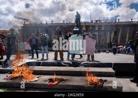 Paro Nacional 4th of December 2019 Stock Photo