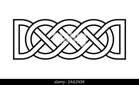 Celtic rectangular knot illustration Stock Photo - Alamy