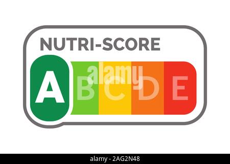 Nutri-score A label system Stock Photo