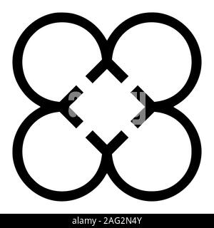 Adinkra agyinduwura symbol of loyalty Stock Photo