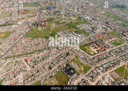 Cape Town (suburb) aerial view shot from a helicopter Stock Photo