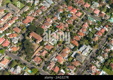 Cape Town (suburb) aerial view shot from a helicopter Stock Photo