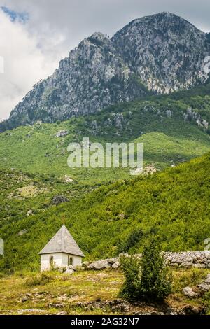 Mountains in National park Theth in summer, Albania Stock Photo