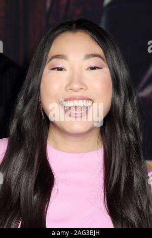 Los Angeles, USA. 09th Dec, 2019. Awkwafina 12/09/2019 “Jumanji: The Next Level” Premiere held at the TCL Chinese Theatre in Hollywood, CA Credit: Cronos/Alamy Live News Stock Photo