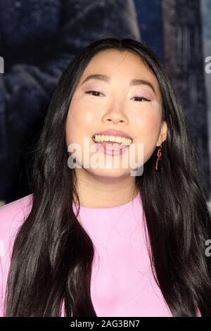 Los Angeles, USA. 09th Dec, 2019. Awkwafina 12/09/2019 “Jumanji: The Next Level” Premiere held at the TCL Chinese Theatre in Hollywood, CA Credit: Cronos/Alamy Live News Stock Photo