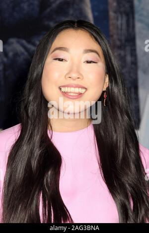 Los Angeles, USA. 09th Dec, 2019. Awkwafina 12/09/2019 “Jumanji: The Next Level” Premiere held at the TCL Chinese Theatre in Hollywood, CA Credit: Cronos/Alamy Live News Stock Photo