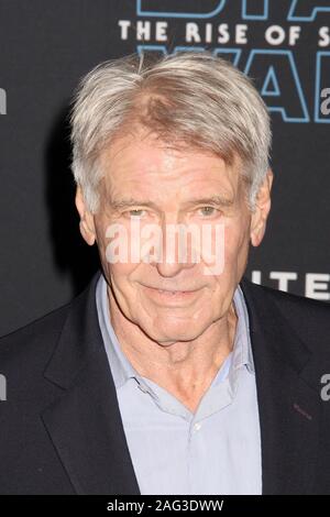 Harrison Ford  12/16/2019 “Star Wars: The Rise of Skywalker” Premiere held at the Dolby Theatre in Hollywood, CA   Photo: Cronos/Hollywood News Stock Photo