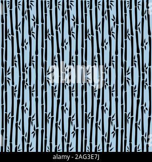 Bamboo seamless repeat pattern background Stock Photo