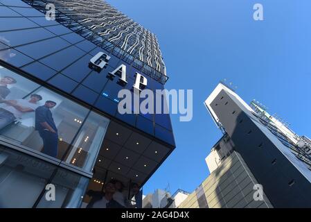 Gap store in Ginza, Tokyo, Japan Stock Photo