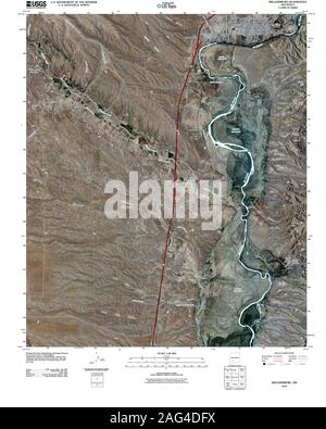 USGS TOPO Map New Mexico NM Williamsburg 20100826 TM Restoration Stock Photo