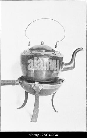 . The stone house of Gowanus, scene of the battle of Long Island. 7f uH o ^   o &lt;r O H a. COPPER TEA KETTLE WITH CHARCOAL BURNER, USED BYTHE FAAULY OF JAOUES CORTIUAOU WHILE JN THE STONEHOUSE AT COWAN US. NOW IN THE IOSSESSION OF HISGRANDUAUCHTIiR. MRS. MERWIN RL SHMORE. Stock Photo