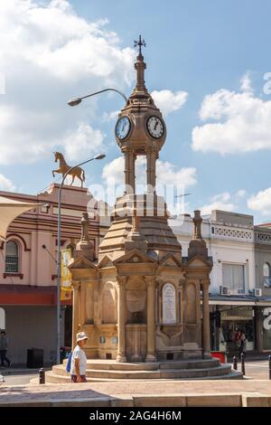 Sydney, Australia - March 27th 2013: Clock tower in Paramatta. This is a western suburb of the city. Stock Photo