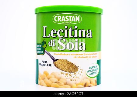 Crastan Soy Lecithin granules. The Soy lecithin is efficacy in reducing cholesterol and risk of cardiovascular disease Stock Photo