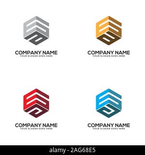 GA letter logo designs, initial name logo vector Stock Vector