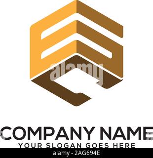 GC letter logo designs, initial name logo vector Stock Vector