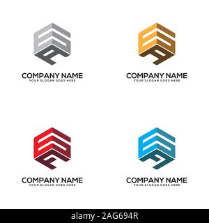 GA letter logo designs, initial name logo vector Stock Vector