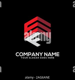 GF letter logo designs, initial name logo vector Stock Vector