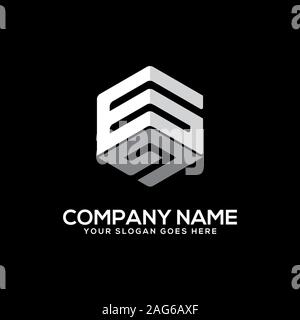 GG letter logo designs, initial name logo vector Stock Vector
