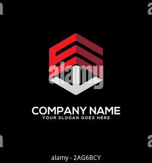 GK letter logo designs, initial name logo vector Stock Vector