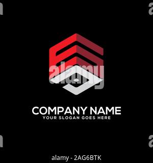 GP letter logo designs, initial name logo vector Stock Vector