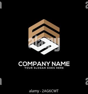 GY letter logo designs, initial name logo vector Stock Vector