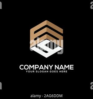 GY initial letter Logo Inspiration, G and Y combination logo vector with hexagonal idea Stock Vector