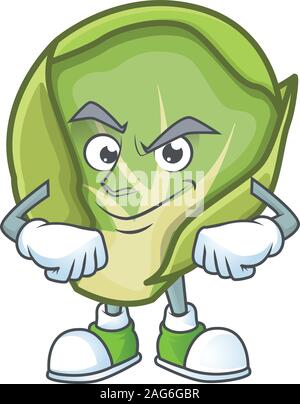 Funny face brussels sprouts cartoon with menu ready to serve Stock Vector  Image & Art - Alamy