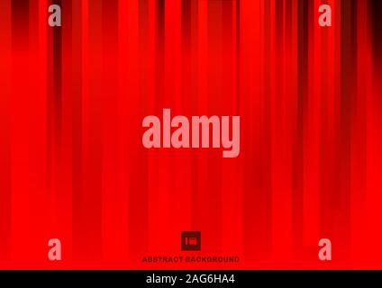 Abstract red vertical stripes background and texture. Vector illustration Stock Vector
