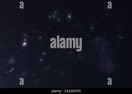 Aquarius Constellation stars in outer space. Zodiac Sign Aquarius constellation. Elements of this image were furnished by NASA  Stock Photo