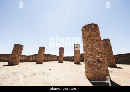 ZACATECAS, MEXICO - Nov 11, 2019: Zacatecas Mexico Ruins la quemada. Building rocks. Stock Photo