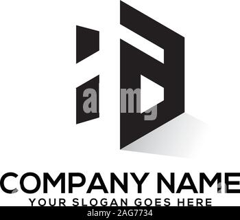 FA initial letter Logo Inspiration, F and A combination logo vector with hexagonal idea Stock Vector