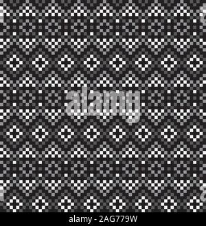 Christmas Fair Isle Seamless Pattern - This is a fair isle pattern suitable for website resources, graphics, print designs, fashion Stock Vector