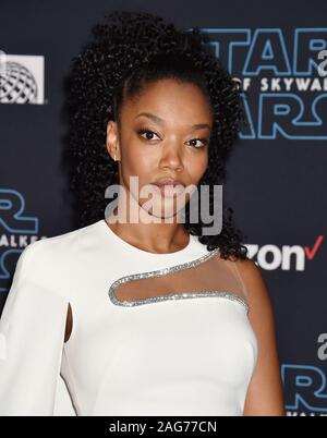Naomi Ackie attends the Premiere of Disney's "Star Wars: The Rise Of